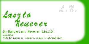 laszlo neuerer business card